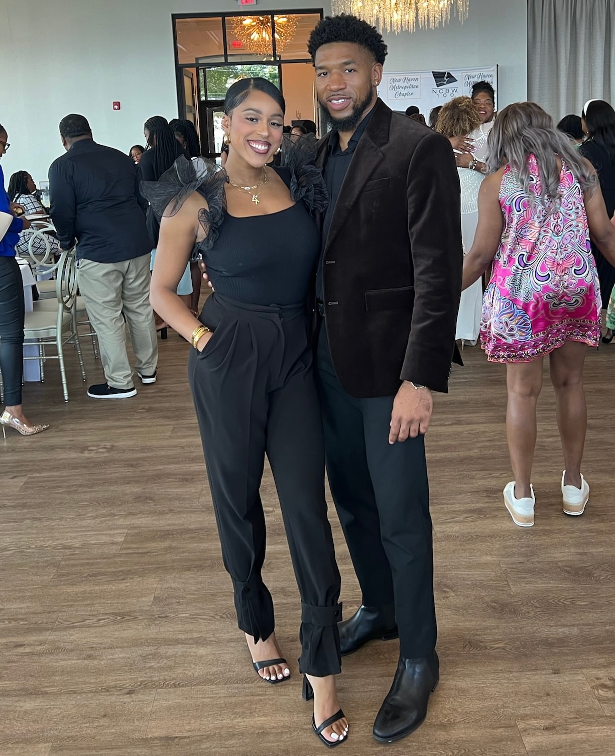 Two people at Fine Wine Festival